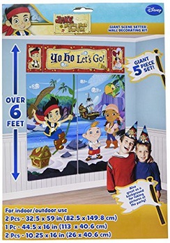 Jake and the Neverland Pirate Birthday Giant Scene Setter